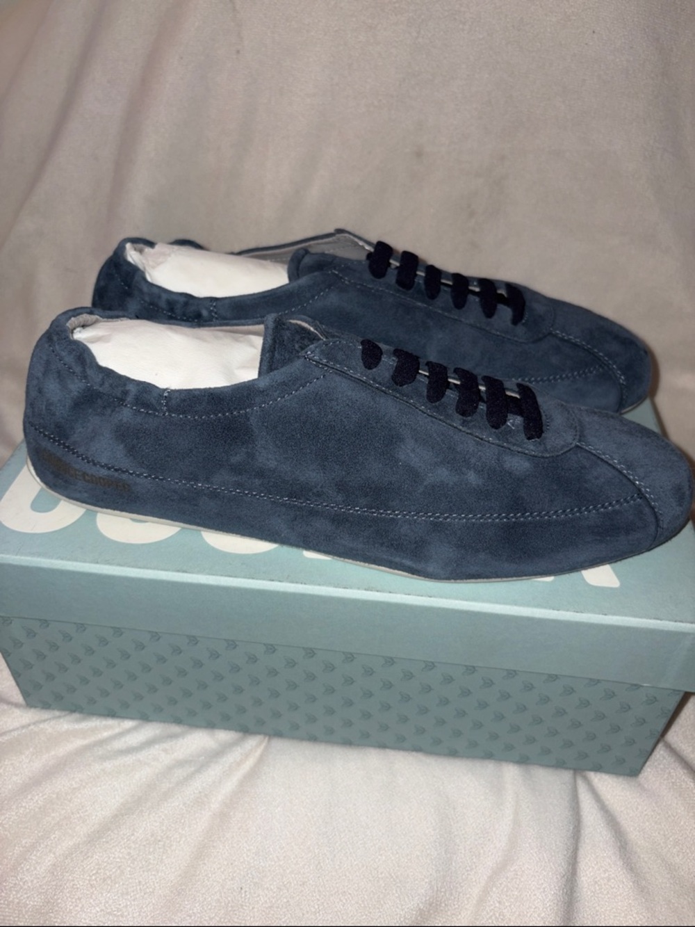 NWT Candice Cooper Dandy Sneakers in Blue Velvet Suede - Picture 9 of 14